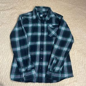 Amplify Green /Black/Grey Boys Button Down Sweater Size L (14/16)